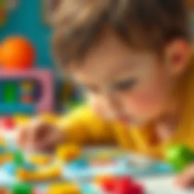 A child focused on a puzzle, enhancing cognitive skills