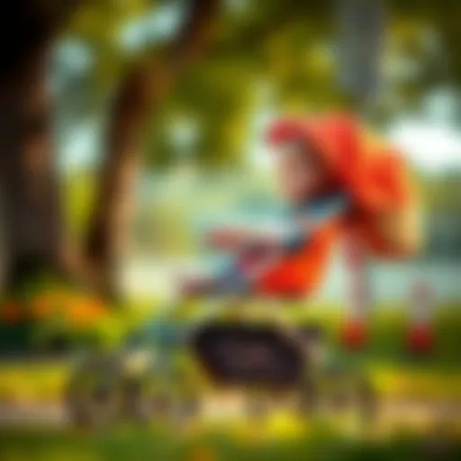 Stylish stroller for a 6 year old child