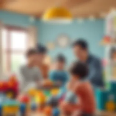 A family discussing the importance of choosing educational toys