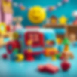 Colorful AkeDo 2'li toy set designed for children's learning