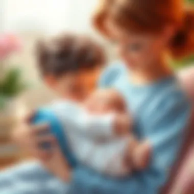 Strengthening the Mother-Infant Bond A nurturing mother cradling her newborn, symbolizing the bond between them.