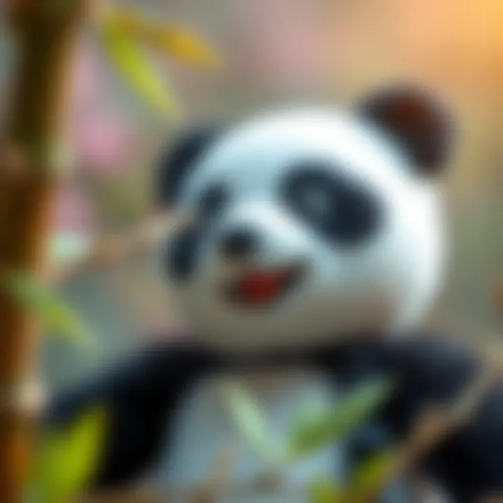 Sustainable materials used in bamboo panda toys