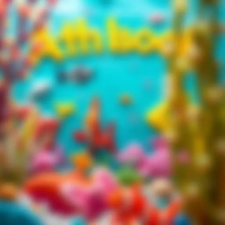 A bright and cheerful bath book featuring aquatic animals