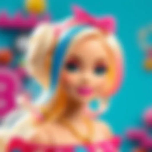Showcasing the vibrant design of Barbie Cutie Reveal series