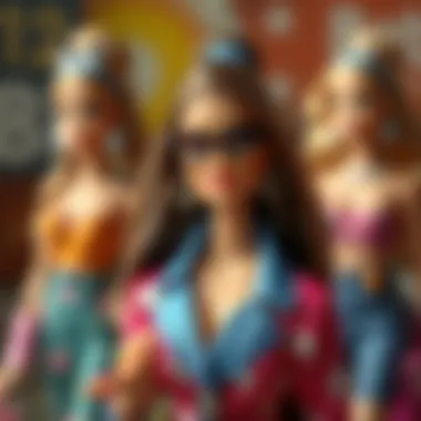 Playful Barbie mix of styles reflecting cultural influences