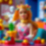 Colorful Barbie toys inspiring creativity