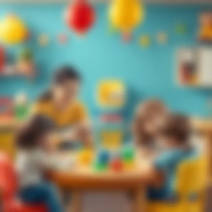 Parents engaging with children in educational activities