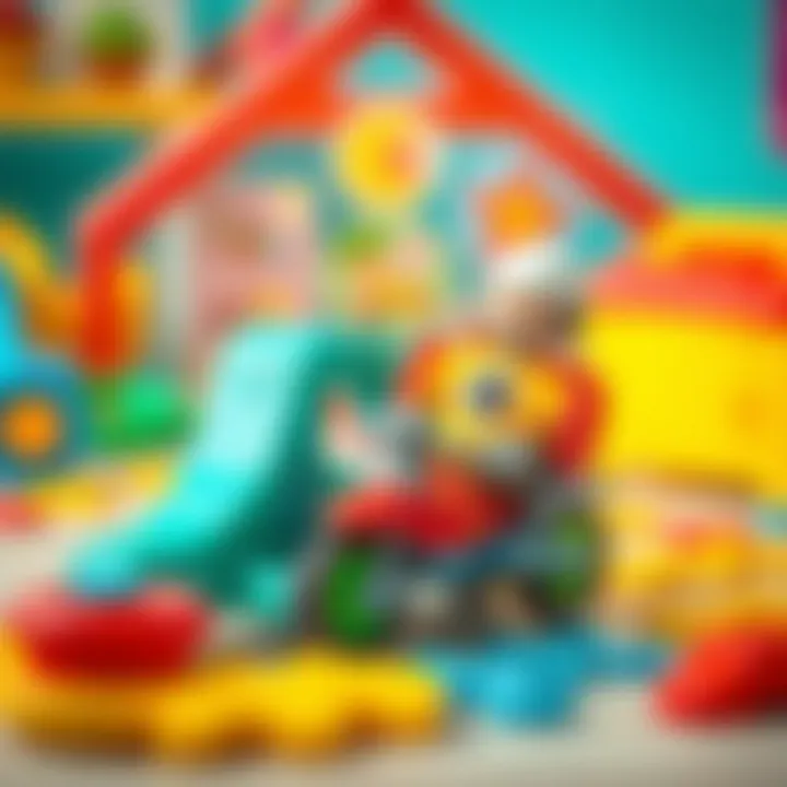 Interactive playsets fostering motor skills