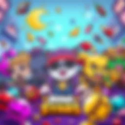 Colorful Brawl Stars characters ready for coloring