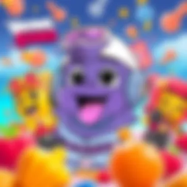 Completed Brawl Stars character coloring page