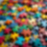 A colorful jigsaw puzzle with pieces scattered around, symbolizing creativity and problem-solving.
