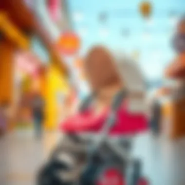 A close-up of a high-quality baby stroller showcasing its features.