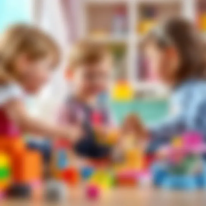 Children collaborating with Lego Friends sets, enhancing their social skills.