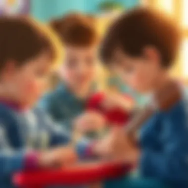 Children engaging in music therapy activities