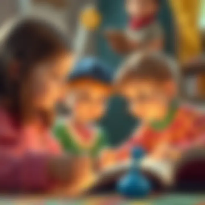 Children developing cognitive skills through storytelling