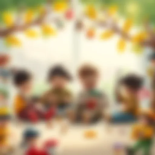 Children engaging in imaginative play with Clementoni Hikayeci toys