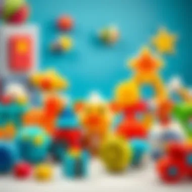 Colorful developmental toys for infants