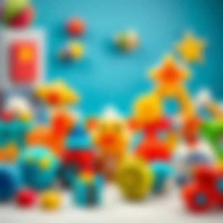 Colorful developmental toys for infants