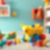 Colorful educational toys for toddlers