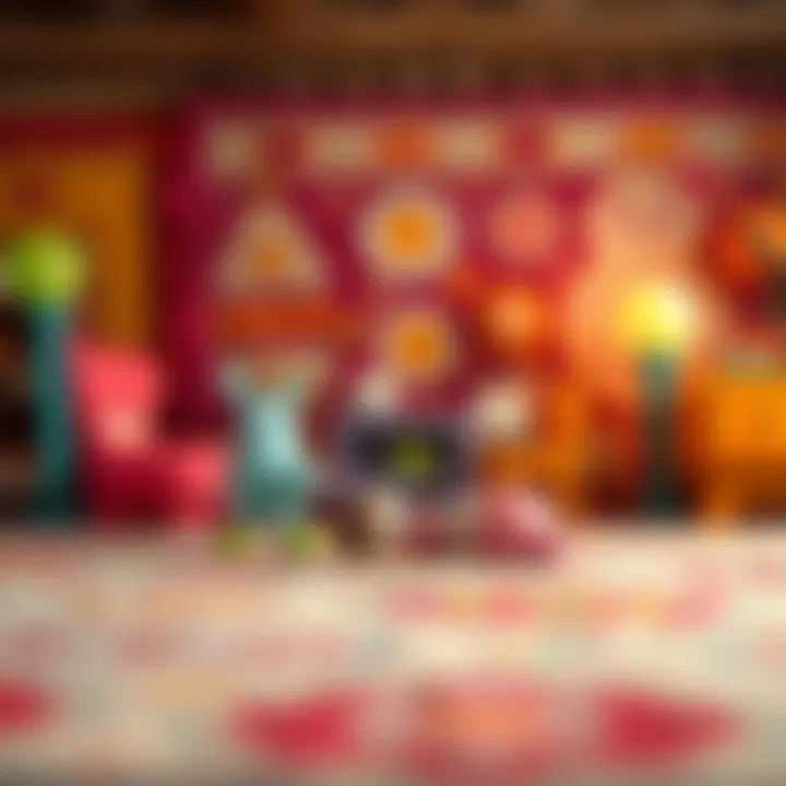 Creative designs of rugs stimulating imagination