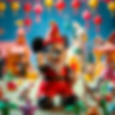 A thought-provoking illustration showcasing the cultural symbols in Disney stories