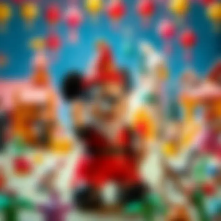 A thought-provoking illustration showcasing the cultural symbols in Disney stories