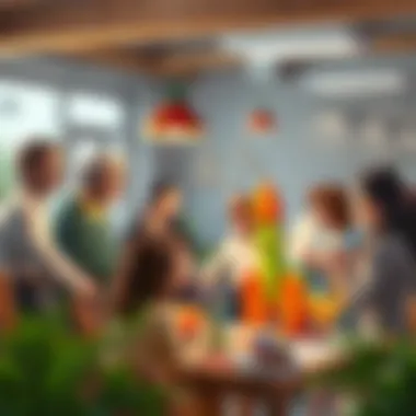 Parents and educators discussing the educational benefits of dinosaur rockets