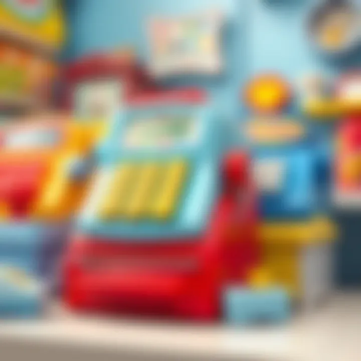 Diverse range of toy cash registers for different ages