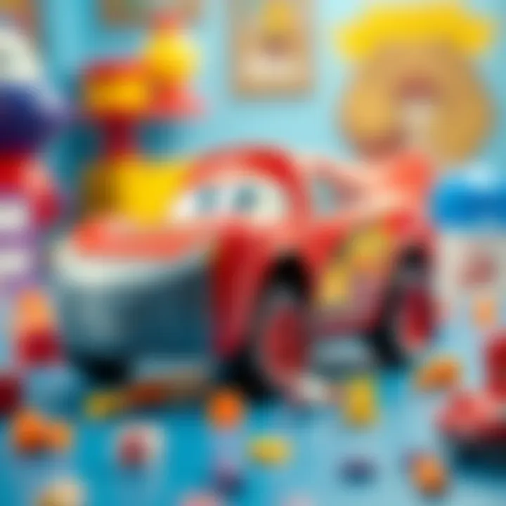 Educational benefits of McQueen toys illustrated through interactive play.