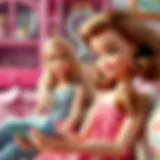 A nostalgic childhood moment with a Barbie doll