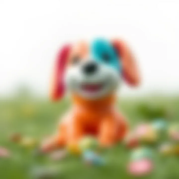 A colorful Fisher Price dog toy designed for imaginative play