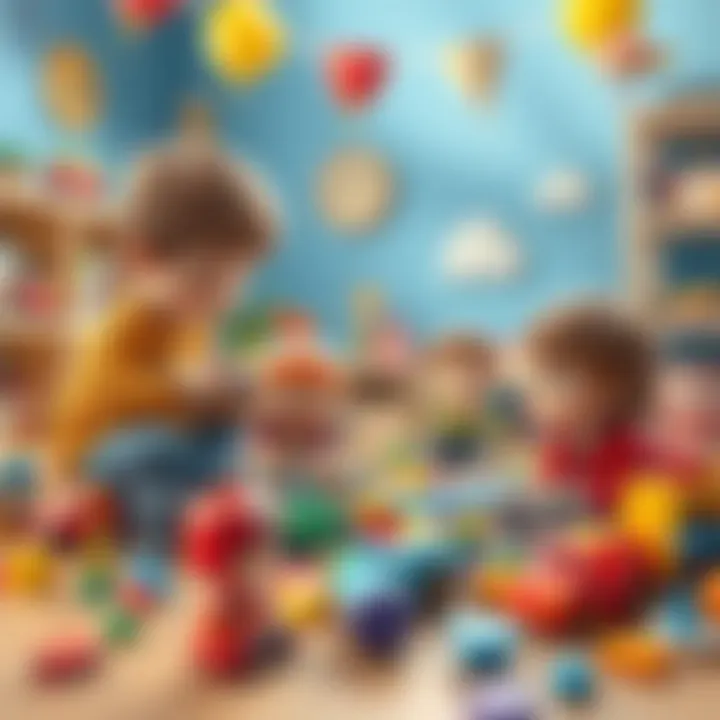 Children engaging in imaginative play with toys