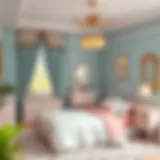 A beautifully arranged girl's bedroom showcasing an elegant sleep set