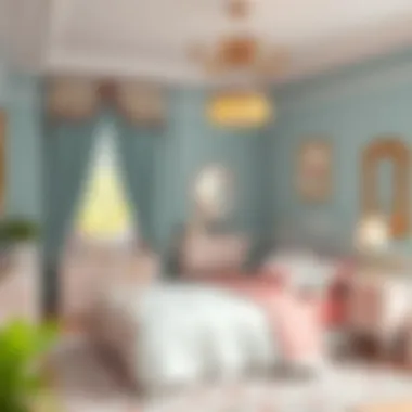 A beautifully arranged girl's bedroom showcasing an elegant sleep set