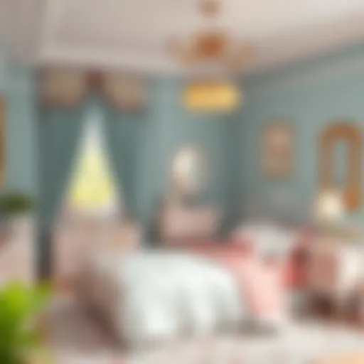 A beautifully arranged girl's bedroom showcasing an elegant sleep set