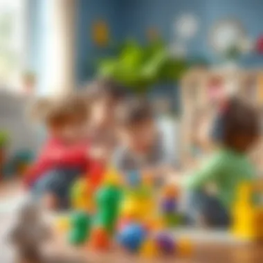 Group Play: Building Social Skills Group of children playing together and learning