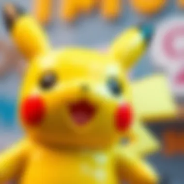 Happy Pikachu Promoting Emotional Intelligence A close-up of a Happy Pikachu toy promoting emotional intelligence