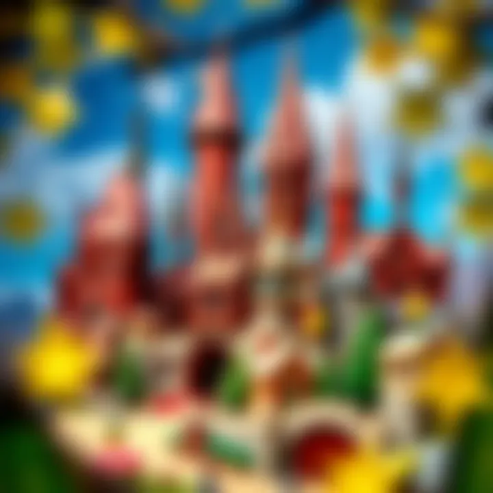 Detailed illustration of key locations within the Harry Potter universe