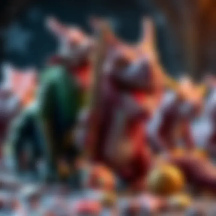 A visual representation of the magical creatures inhabiting Hogwarts