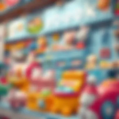 A vibrant showcase of modern baby products available at an e-bebek store in Izmir