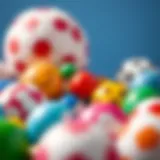 Selection of high-quality balls for children's play