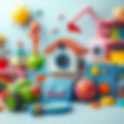 Colorful educational toys for girls