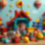 Colorful Kral Şakir toy collection showcasing educational playtime