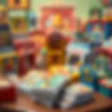 A vibrant collection of box cards displayed on a table, showcasing their interactive designs.