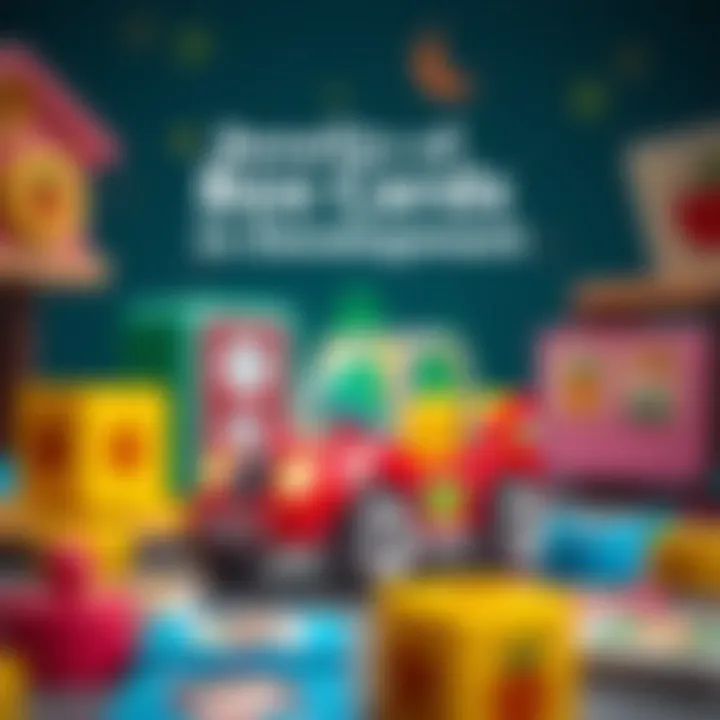 An infographic highlighting the benefits of box cards in child development.