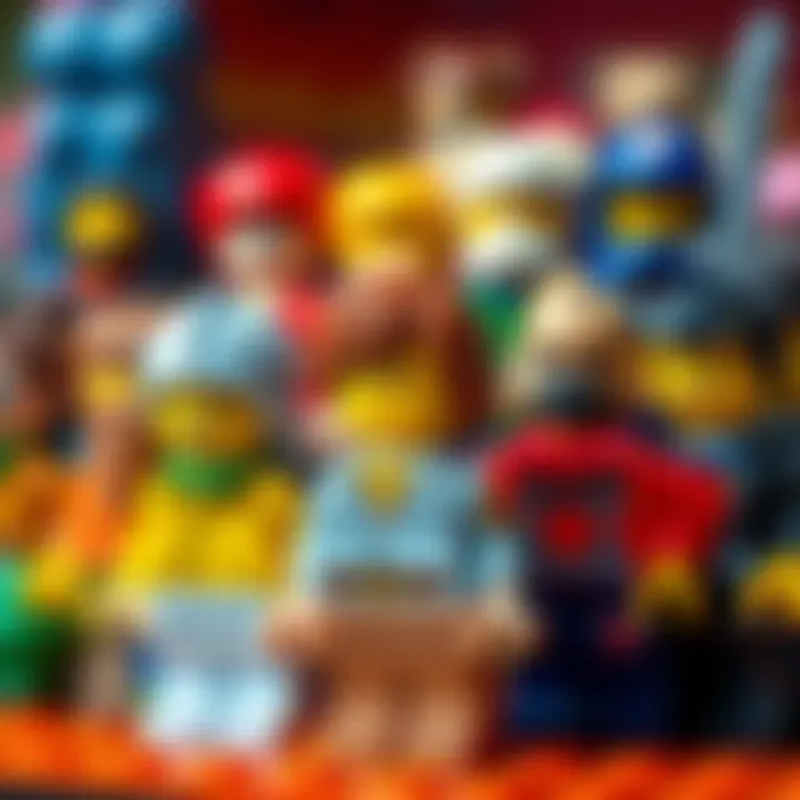 Lego minifigures representing diverse characters