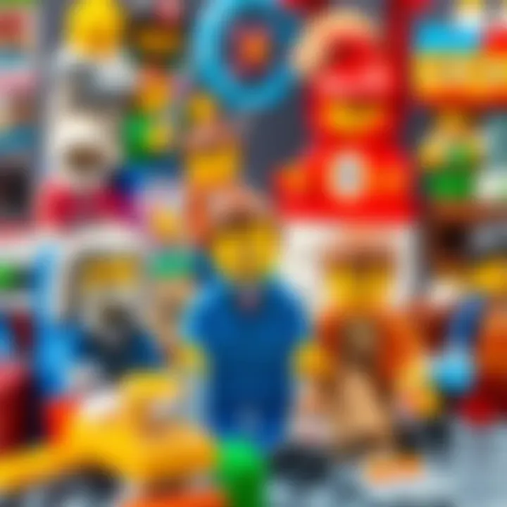 A group of Lego sets showcasing educational themes