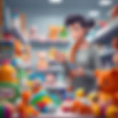 A parent selecting Mixies toys for their child, emphasizing thoughtful choices