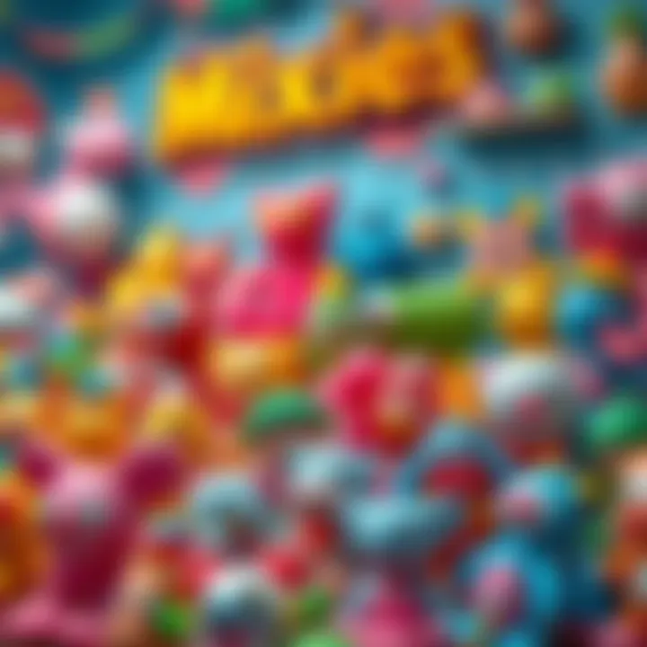 An enchanting display of Mixies toys showcasing vibrant colors and imaginative designs