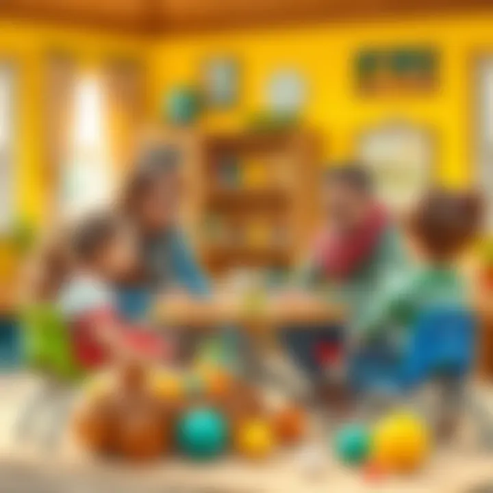 Parents discussing the educational benefits of Kral Şakir toys